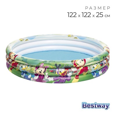 Бассейн надувной Bestway «Микки Маус», 122×25 см, от 2 лет, 91007