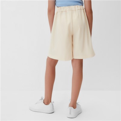 Юбка-шорты для девочки MINAKU цвет бежевый, рост 134 см