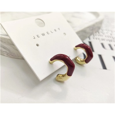 Серьги с эмалью