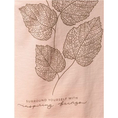 Футболка из фактурного полотна с авторским принтом