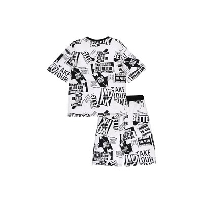 Комплект трикотажный для мальчиков: фуфайка (футболка), шорты