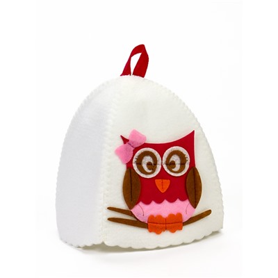 Шапка для бани и сауны, с аппликацией «Мэри», полиэфир, детская