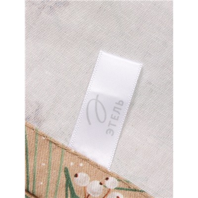 Дорожка на стол новогодняя Этель Spruce branches 30×70 см, 100% хлопок, саржа 190 г/м², бежевая