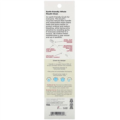 RADIUS, Source Brush, Soft, Replaceable Head, 1 Toothbrush