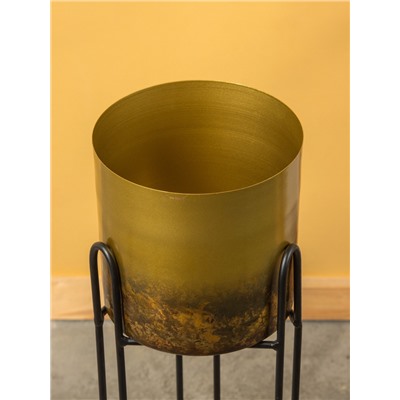 Кашпо на подставке «Хани», 18×18×91.5 см, железо