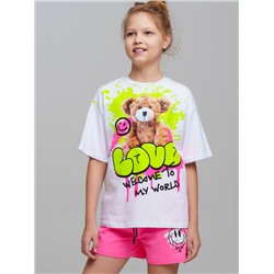 Фуфайка трикотажная для девочек (футболка)