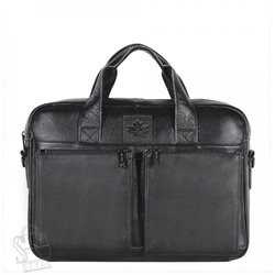 Портфель мужской кожаный 11017Z black Zinimsk