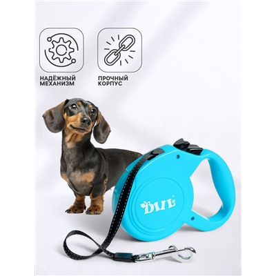 Рулетка DIIL, 5 м, до 30 кг, лента, голубая