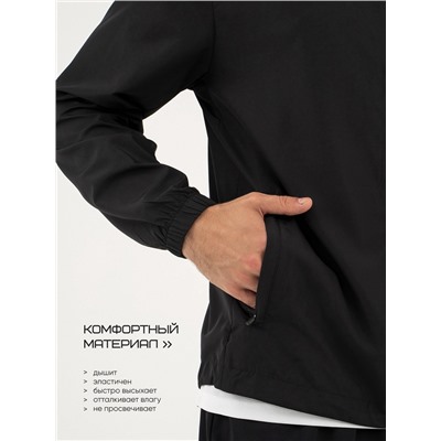 Ветровка мужская Resport, р. 52, цвет чёрный, спортивная
