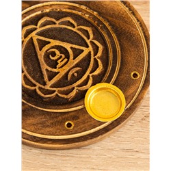 Подставка под благовония «Чакра», 10 см, дерево