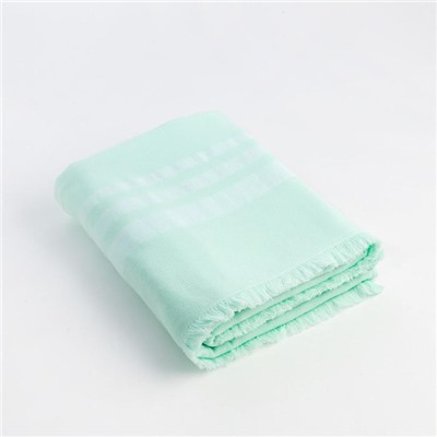 Полотенце махровое двухстороннее «Этель. Уют», 90×170 см, хлопок 100%, мятное