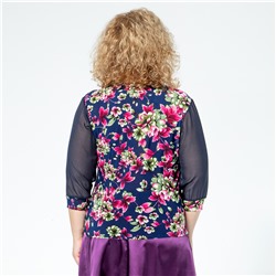 Блуза, трикотаж, малиновый