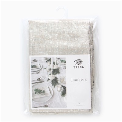 Скатерть «Этель», 140×220±5 см, 180 г/м², серебристая