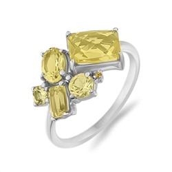 Кольцо, диаспор , наноцитрин, Минори