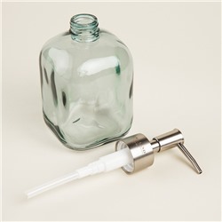 Дозатор для мыла SL Home, стекло, 8×8×18 см