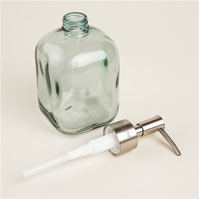 Дозатор для мыла SL Home, стекло, 8×8×18 см