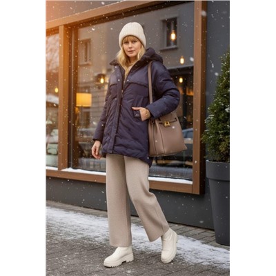 Куртка верблюжья шерсть арт.318 (Темно-синий)