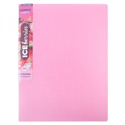 Папка пластиковая 4 кольца "Trend ICEberries" 700мкм 25 мм клубника EC211420073 Expert Complete