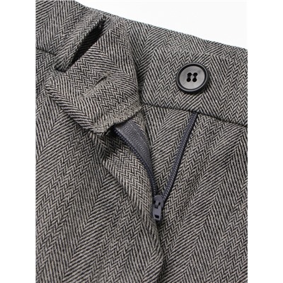 Брюки женские с защипами MINAKU: Modern classic, тёмно-серые, размер 44