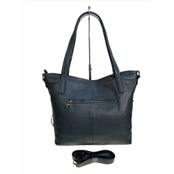 Женская сумка из натуральной кожи, цвет  синий
