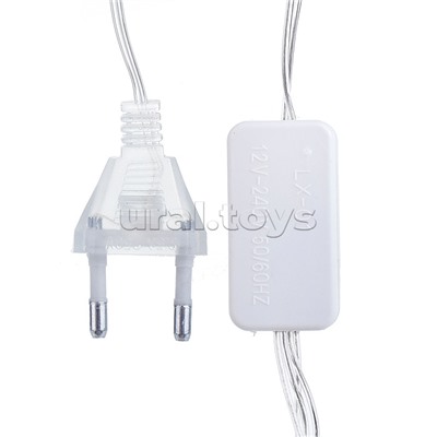 Электрогирлянда "Бусины", 4 м, 20 ламп, цветная