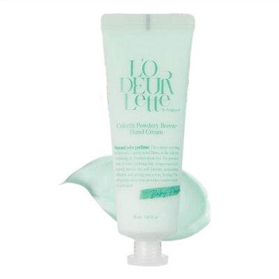 LODEURLETTE Крем для рук увлажняющий / In England Colorfit Powdery Breeze Hand Cream, 50 мл 24061