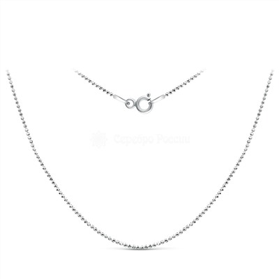 Цепь из серебра родированная - 40 см 2801R100L40