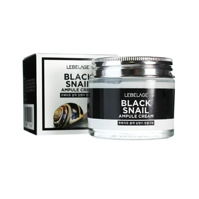 Lebelage Ампульный крем с муцином черной улитки Ampule Cream Black Snail