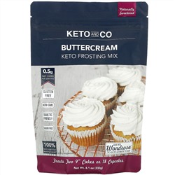 Keto and Co, Buttercream, Keto Frosting Mix, 8.1 oz (230 g)
