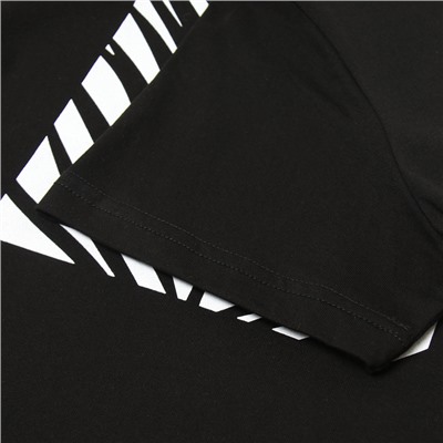 Футболка женская Let's go, чёрная, размер 44