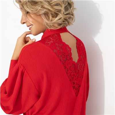 Рубашка с акцентной спинкой и сборками, Невозможно оторваться