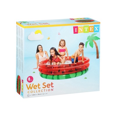 Бассейн надувной «Арбуз», 168×38 см, от 2 лет, 58448NP INTEX