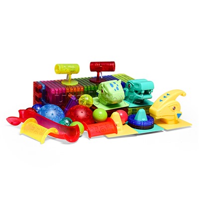 Конструктор магнитный "Динозавры" (123 дет.)