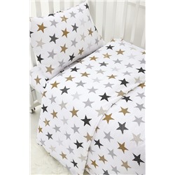 КПБ с простыней на резинке арт. КПБ-ПР/пэчворг-кофе НАТАЛИ, 878540