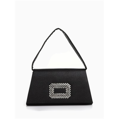 Сумка-клатч женская вечерняя на магните, чёрная