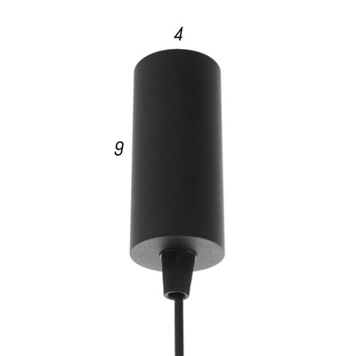 Светильник 1572/1BK, LED 7 Вт, 4000К, чёрный/золотой