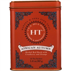 Harney & Sons, Африканская осень, 20 чайных пакетиков, 1.4 унции (40 г)