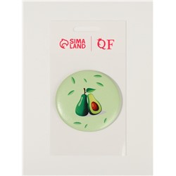 Зеркало карманное «Авокадо», d=7.5 см, рисунок МИКС