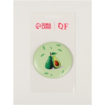 Зеркало карманное «Авокадо», d=7.5 см, рисунок МИКС