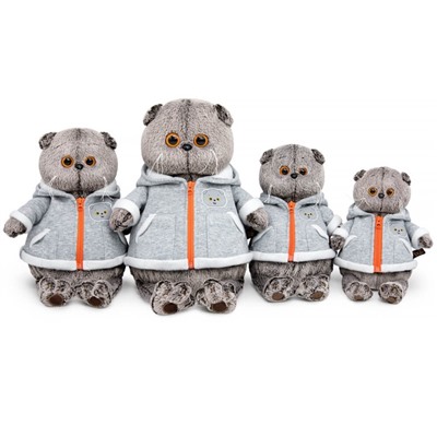 Мягкая игрушка «Кот Басик», в толстовке дракончик, 19 см, МИКС