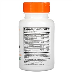 Doctor's Best, комплекс активных витаминов B с Quatrefolic, 30 вегетарианских капсул