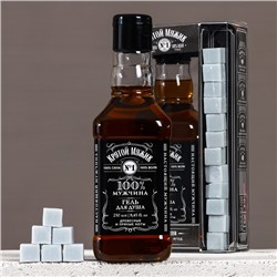 Подарочный набор «Крутой мужик», гель для душа виски 250 мл и мыло для рук 90 г, Чистое счастье