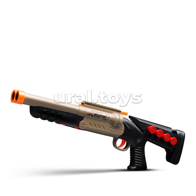 Бластер "Крутая перестрелка" с мягкими пулями, в коробке