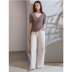 Джемпер тонкой вязки из вискозы с нейлоном