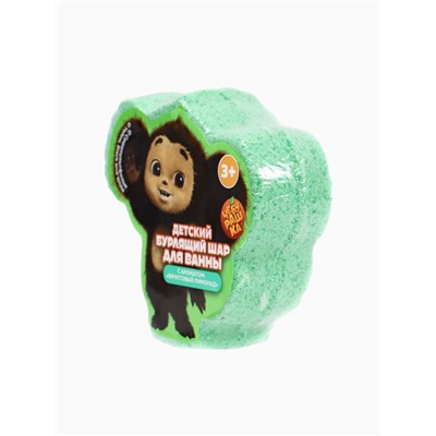 Бомбочка для ванны формовая детская, 120 г, Чебурашка