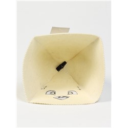 Шапка для бани и сауна «Панда», шерсть 100%, детская, «Добропаровъ»