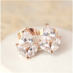 Серьги-гвоздики позолота  H01-4559