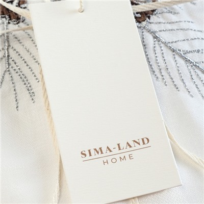 Скатерть с вышивкой SL HOME «Новый год», 145×180, лён 100%