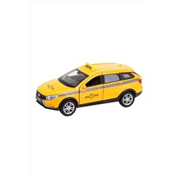 Игрушка модель машины 1:34-39 LADA VESTA SW CROSS такси WELLY, 267379