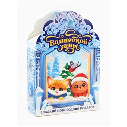 Сладкий детский новогодний подарок «Замок»: конфеты + раскраска внутри, 500 г